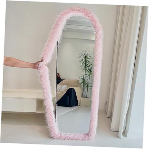 Fluffy mirror frame cover - frame,