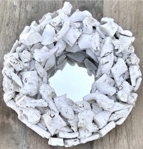 Driftwood mirror round wall - driftwood,